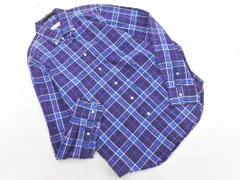 green label relaxing グリーンレーベルリラクシング ユナイテッドアローズ チェック ボタンダウン シャツ sizeL/青 ■◇ メンズ