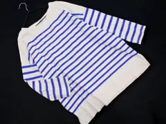 coen コーエン ボーダー カットソー sizeM/白ｘ青 ■◇ レディース