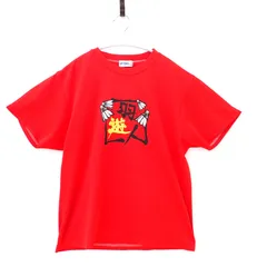 古着　YONEX ヨネックス　メンズロゴTシャツ　ユニセックス　Mサイズ　レッド系　赤色　羽遊人　バトミントン　スポーツTシャツ　バックプリント
