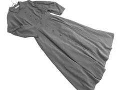 nano universe ナノユニバース フロントボタン ロング ワンピース size36/グレー ■◇ レディース
