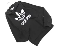 adidas アディダス ロゴ プルオーバー パーカー sizeXS/黒 ■◇ メンズ