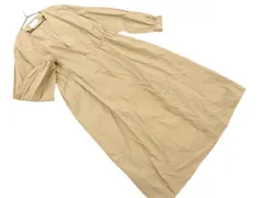 green label relaxing グリーンレーベルリラクシング ユナイテッドアローズ ドロスト ノーカラー コート size36/ベージュ ◇■ レディース