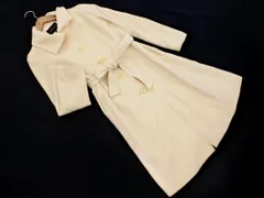 INDIVI インディヴィ アンゴラ混 ウエストリボン コート size38/白 ◇■ レディース