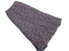 POU DOU DOU プードゥドゥ 花柄 ロング スカート sizeM/紺 ◇■ レディース