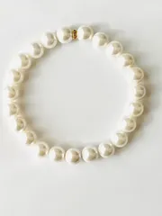 8ミリ　プレシオサ社　パールブレスレット　入学式　卒業式　貝パールブレスレット　‼️