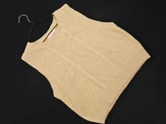 ehka sopo SM2 エヘカソポ サマンサモスモス ニット ベスト sizeF/ライトベージュ ◇■ レディース