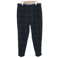 【倉吉店】 中古 BEAMS + | ビームスプラス パンツ スラックス チェック柄 11-23-0736-803 グリーン系 サイズ：L 【107】