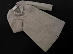 NATURAL BEAUTY BASIC ナチュラルビューティーベーシック ウール混 ノーカラー コート sizeM/グレー ◇■ レディース