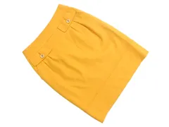 UNTITLED アンタイトル ウール100% タイト スカート size1/マスタード ◇■ レディース