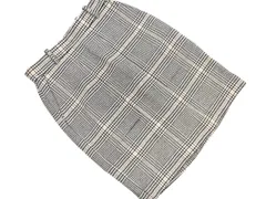 BEATING HEART ビーティングハート ウール混 チェック タイト スカート size1/黒ｘ白 ◇■ レディース