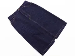 NATURAL BEAUTY BASIC ナチュラルビューティーベーシック タイト デニムスカート sizeS/紺 ■■ レディース