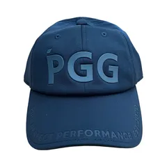 GF1  PGG  ピージージー  ダンボールニット　キャップ　　帽子　メンズ　FRサイズ　ネイビー　ポリエステル　アジャスター付き　ロゴ入り　ゴルフ ゴルフウェア　268-3187001のサムネイル