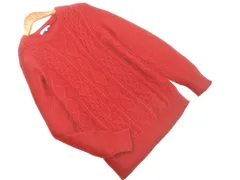 GLOBAL WORK グローバルワーク ウール混 ケーブル編み ニット セーター sizeL/赤 ◇■ レディース