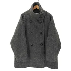 ナチュラルビューティーベーシック NATURAL BEAUTY BASIC 25AW スタンドネック シャギー ミディ コート レディース JPN：M 