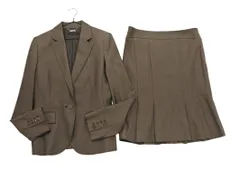 INTERPLANET インタープラネット ウール混 セットアップ ジャケット スカート スーツ size40/茶 ◇■ レディース