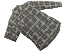 BURBERRY バーバリー ロゴ チェック シャツ sizeM/チャコール ◇■ メンズ