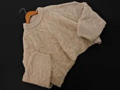 SELECT MOCA セレクトモカ ウール混 ワイド幅 ケーブル編み ニット セーター sizeF/ベージュ ◇■ レディース