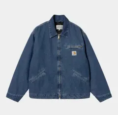 Carhartt WIP OG デトロイト ジャケット ブルー ストーン ウォッシュド (S)