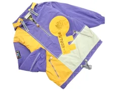 DESCENTE デサント スノーボード 裏ボア フーディー 中綿 ジャケット sizeL/黄ｘブルー ◇■ メンズ