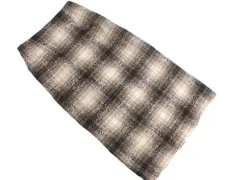 Rope Picnic ロペピクニック チェック ロング タイト スカート size38/黒ｘベージュｘ白 ◇■ レディース