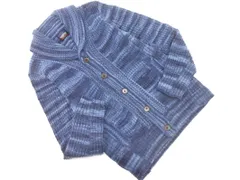 NICOLE CLUB ニコルクラブ ウール混 ショール カーディガン size46/青 ◇■ メンズ