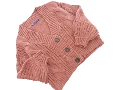 AS KNOW AS アズノゥアズ ケーブル編み ボリュームスリーブ カーディガン ピンク ◇■ レディース