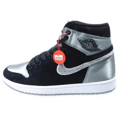 NIKE (ナイキ) ×ALEALI MAY AIR JORDAN 1 RETRO HIGH AJ5991-062 アレイリ・メイ エアジョーダン1 レトロ ハイカットスニーカー US9.5/27.5cm ブラック/グレー