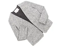 green label relaxing グリーンレーベルリラクシング ユナイテッドアローズ ツイード ノーカラー ジャケット size38/白ｘ黒 ◇■ レディース