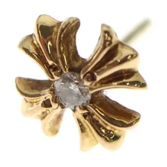 CHROME HEARTS (クロムハーツ) 22K No2 CH PLS 1DIA CHプラス スタッドピアス 1ダイヤ ゴールド BCA021