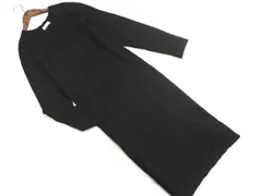 BEAUTY & YOUTH ビューティ&ユース ユナイテッドアローズ ウール混 Vネック ニット ワンピース 黒 ◇■ レディース