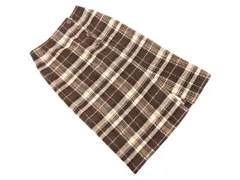 Heather ヘザー チェック スカート sizeM/ブラウン ◇■ レディース