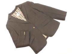 DAKS ダックス ウール100% テーラード ジャケット size42/チャコール ◇■ レディース