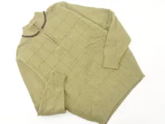 CROCODILE クロコダイル ウール混 ハーフジップ ニット セーター sizeM/緑 ◇■ レディースのサムネイル