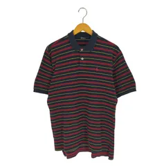 ポロバイラルフローレン Polo by RALPH LAUREN ポニー刺繍 ボーダー柄 S/S ポロシャツ メンズ import：XL 
