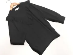 NATURAL BEAUTY BASIC ナチュラルビューティーベーシック フリル ニット セーター sizeM/黒 ◇■ レディース