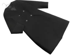 KBF ケービーエフ アーバンリサーチ ウール混 ダブルボタン ノーカラー コート sizeONE/黒 ◇■ レディース