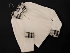 LIP SERVICE リップサービス 素材切替 ハーフジップ ニット セーター sizeF/オフホワイト ◇■ レディース