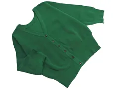 w closet ダブルクローゼット Vネック ニット カーディガン sizeF/緑 ◇■ レディース