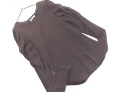 snidel スナイデル ワッフル パワーショルダー カットソー sizeF/茶 ◇■ レディース