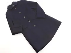 HARRISS ハリス アンゴラ混 ステンカラー コート size36/紺 ◇■ レディースのサムネイル