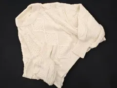 who's who Chico フーズフーチコ ケーブル編み ワイド幅 ニット セーター sizeF/白 ◇■ レディース