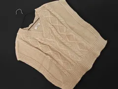 INGNI イング ケーブル編み ニット ベスト sizeM/ベージュ ◇■ レディース