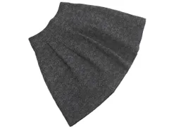 ef-de エフデ 花柄 Aライン 台形 スカート size9/黒 ◇■ レディース