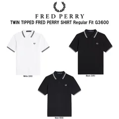 FRED PERRY(フレッドペリー)レディース ポロシャツ 半袖 コットンピケ ティップライン ロゴ 刺繍 レギュラーフィット 定番 TWIN TIPPED G3600