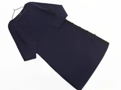 INED イネド ウール混 サイド ボタン ニット ワンピース size9/紺 ◇■ レディースのサムネイル