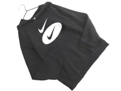 NIKE ナイキ 裏起毛 プリント プルオーバー パーカー sizeL/黒 ◇■ レディース