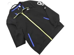 adidas アディダス ロゴ刺 ロゴプリント トラック ジャケット 黒 ◇■ メンズ