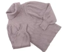 PROPORTION プロポーション ボディドレッシング ボリュームスリーブ タートルネック ニット セーター sizeM/紫 ◇■ レディースのサムネイル