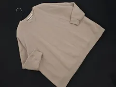 pual ce cin ピュアルセシン 裏起毛 オーバーサイズ プルオーバー カットソー グレージュ ◇■ レディース