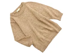 KUMIKYOKU 組曲 ウール混 7分袖 ニット セーター size2/茶 ◇■ レディース